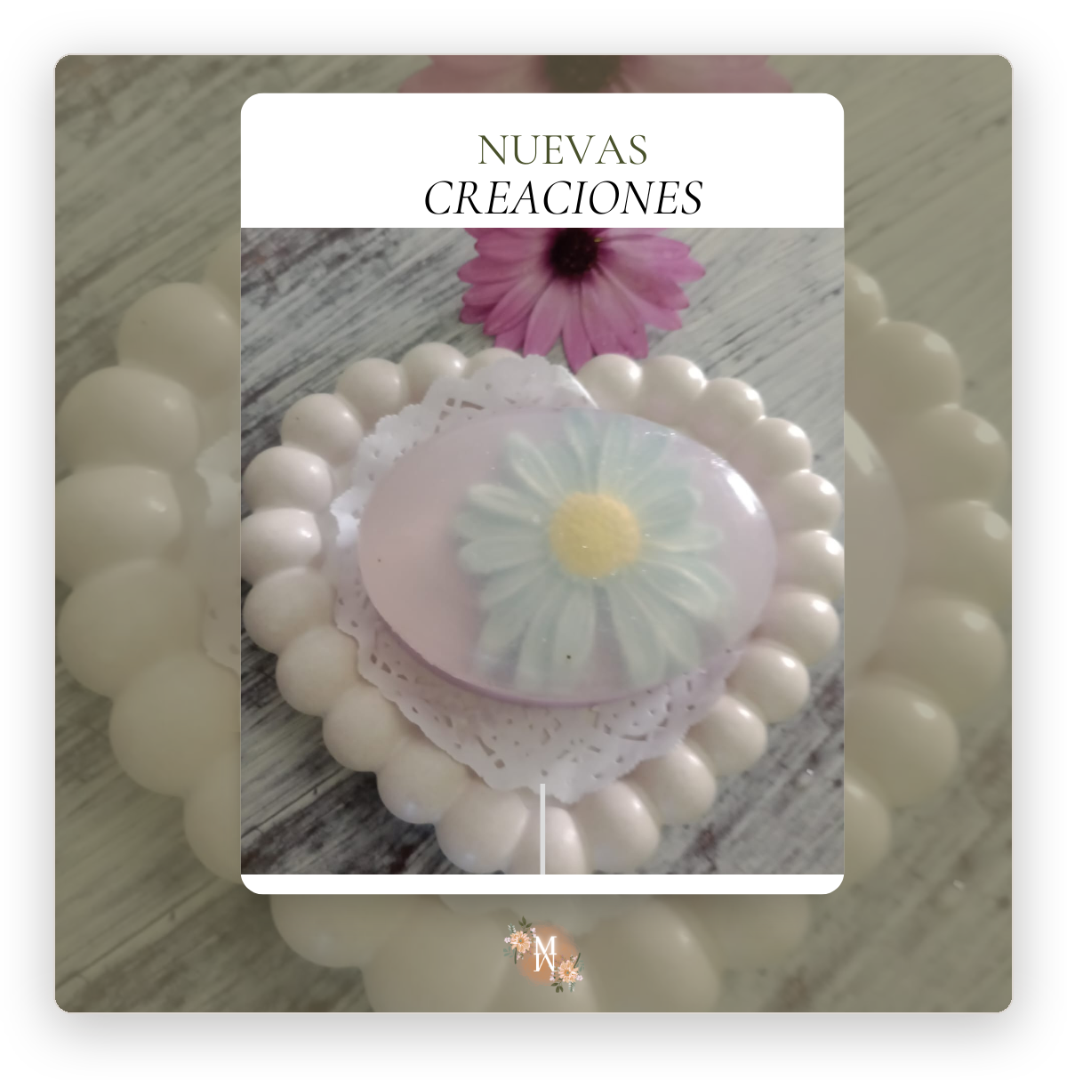 Pieza de jabones artesanales