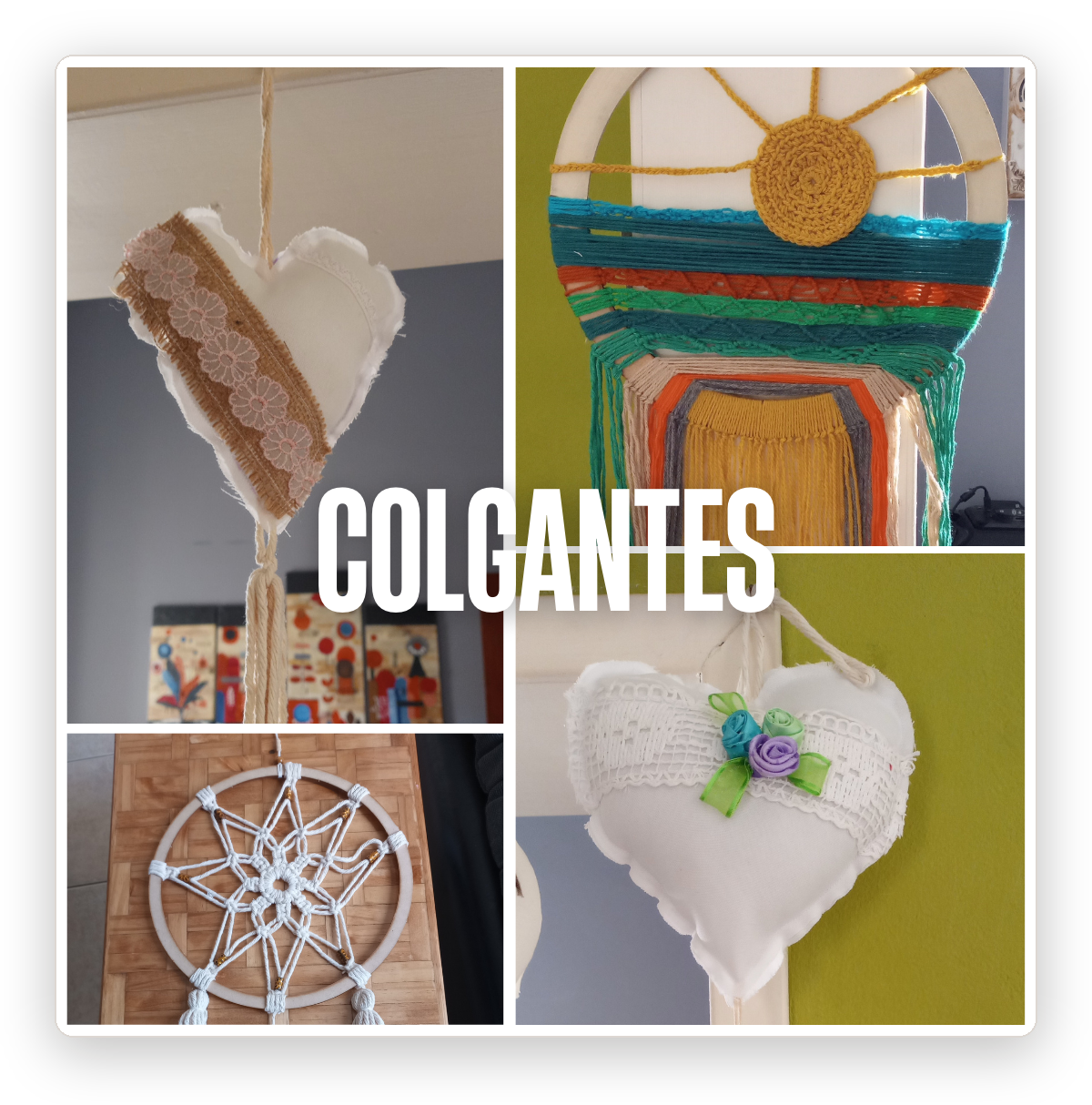 Pieza de colgantes tejidos